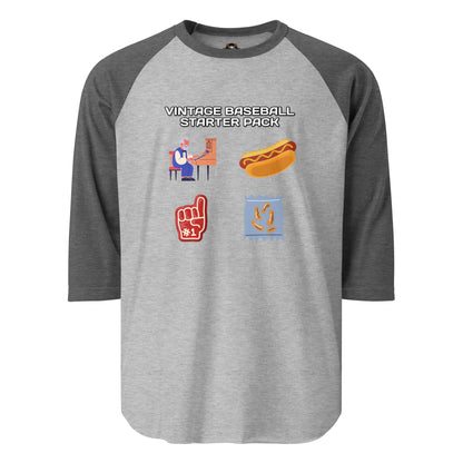 Vintage Baseball Starter Pack 3/4 Sleeve