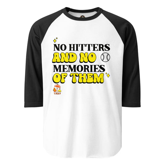 No Hitters and No Memories of Them 3/4 sleeve