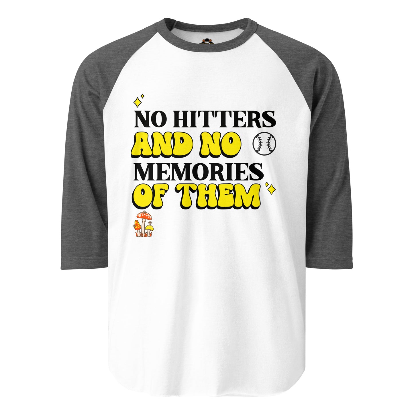 No Hitters and No Memories of Them 3/4 sleeve