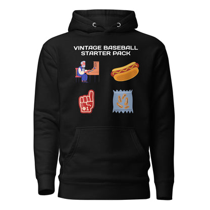 Vintage Baseball Starter Pack Hoodie