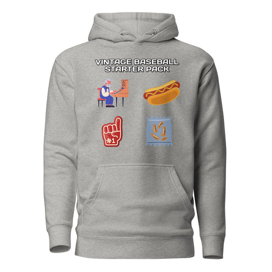 Vintage Baseball Starter Pack Hoodie