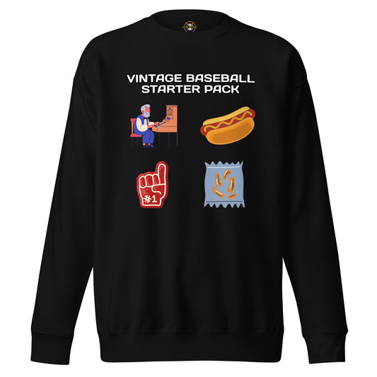 Vintage Baseball Starter Pack Sweatshirt