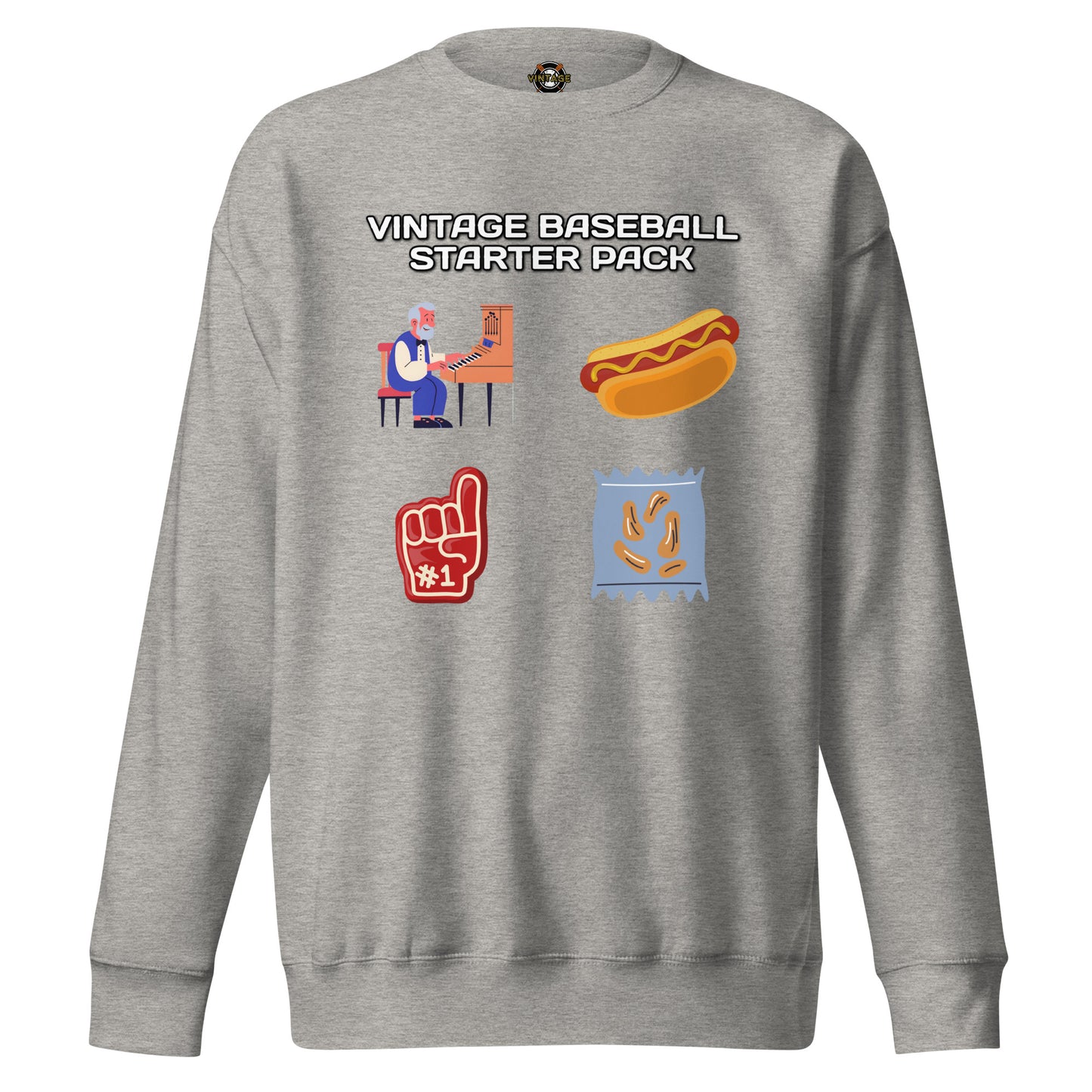Vintage Baseball Starter Pack Sweatshirt