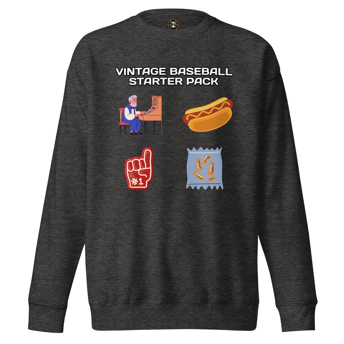 Vintage Baseball Starter Pack Sweatshirt