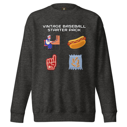 Vintage Baseball Starter Pack Sweatshirt